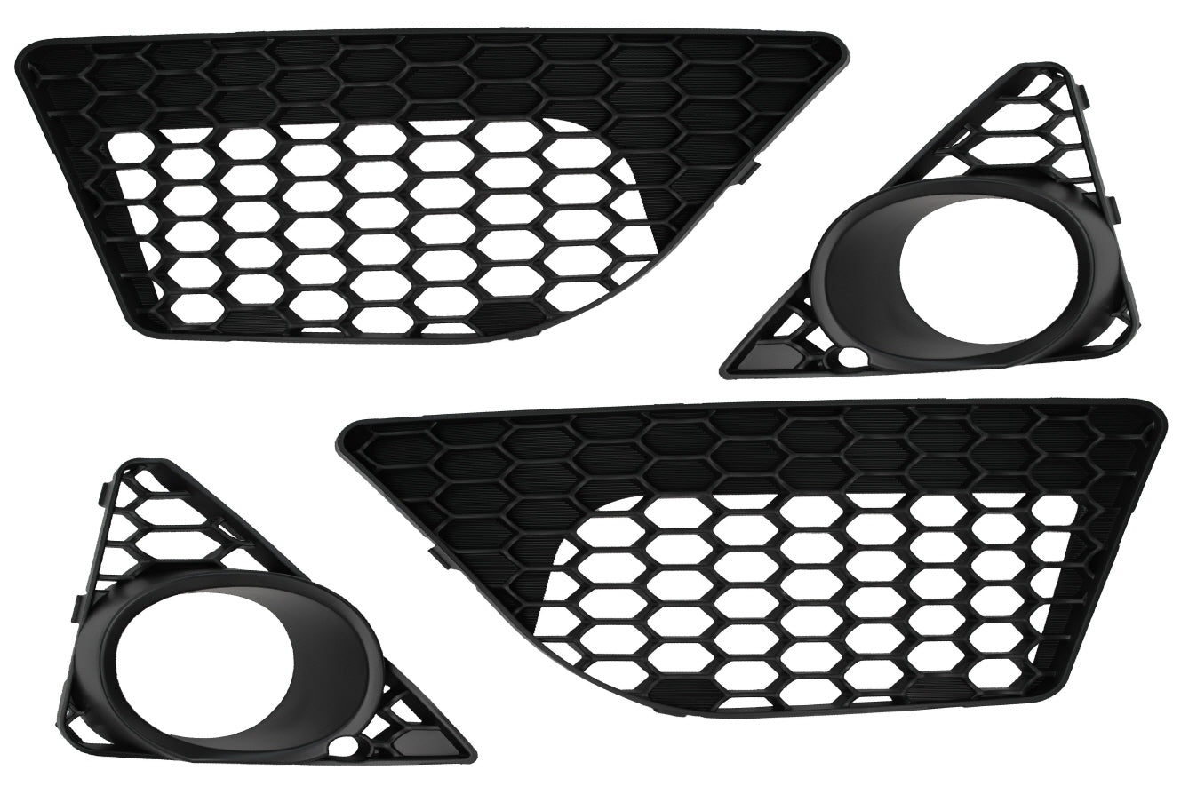 2013-2016 B8.5 Audi A4, RS4 Style Front Bumper W/ Chrome Grille