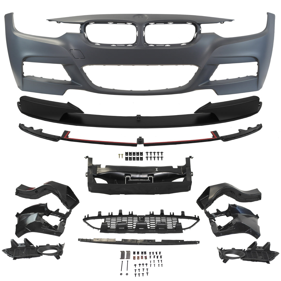 2012-2018 BMW F30 Performance Style Front Bumper W/ Fog Lamps