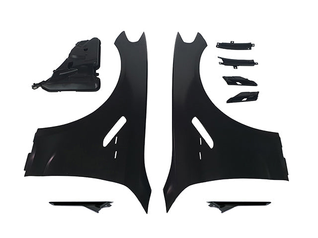 2017-2020 BMW G30/G31 M5 Style Steel Fenders W/ Black Side Vent W/ Water Tank
