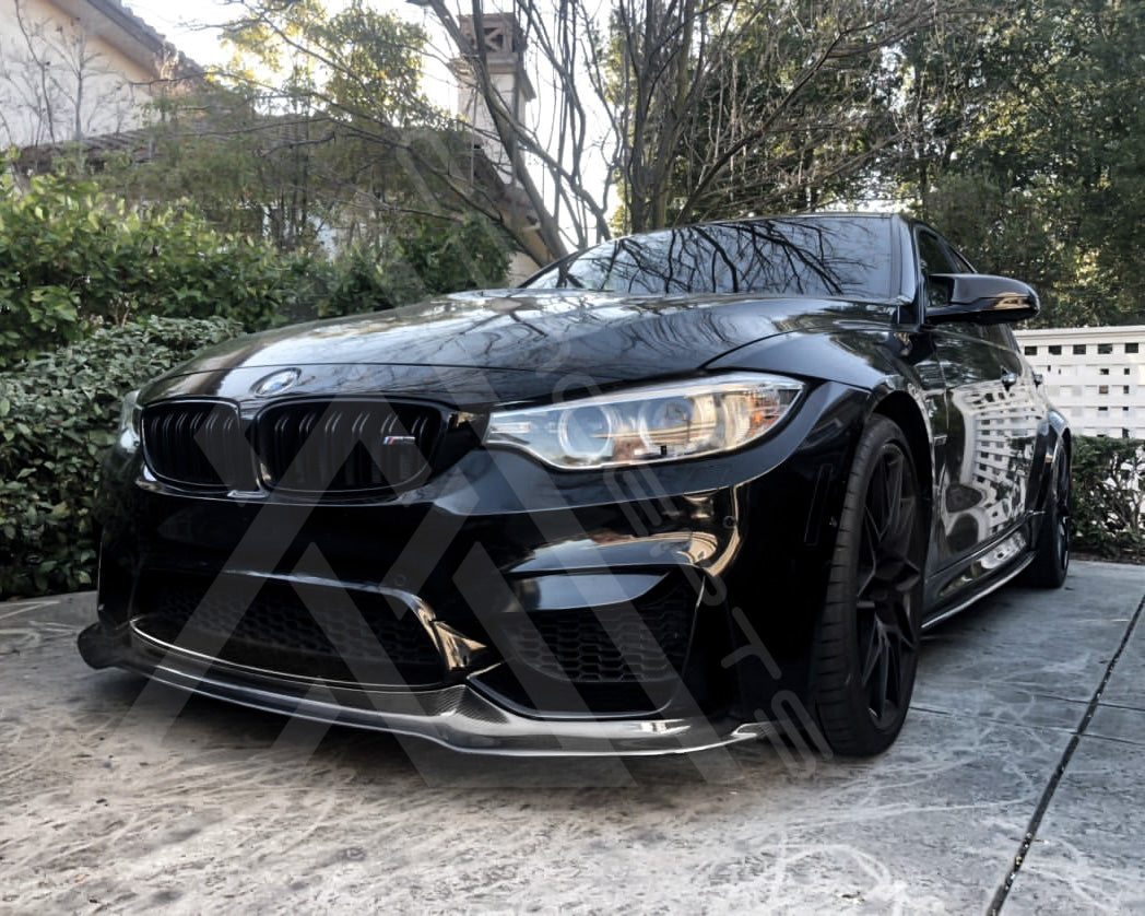 V Style Carbon Fiber Front Lip – BMW F80 M3 / F82 M4 | Eterna Motorworks