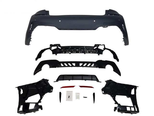 2019-2022 BMW PRE-LCI G20 3 Series, M-Performance Style Rear Bumper With 4 PDC
