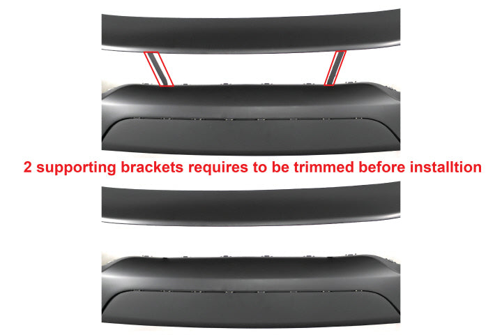 2015-2023 Dodge Charger SRT-8 Hellcat Style Front Bumper w/ Air Cover