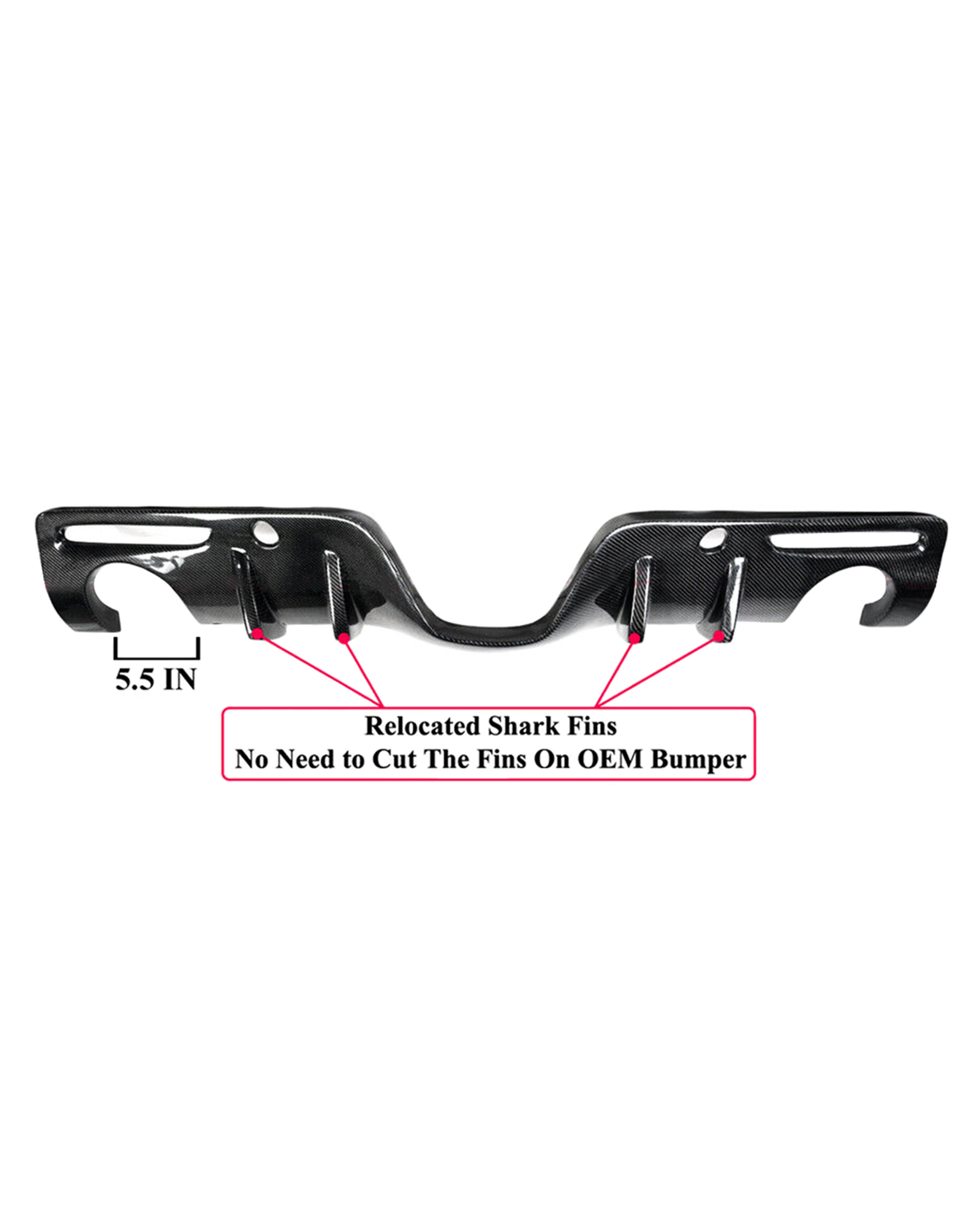 AG Style Carbon Fiber Rear Diffuser – Toyota A90 / A91 Supra | Eterna Motorworks