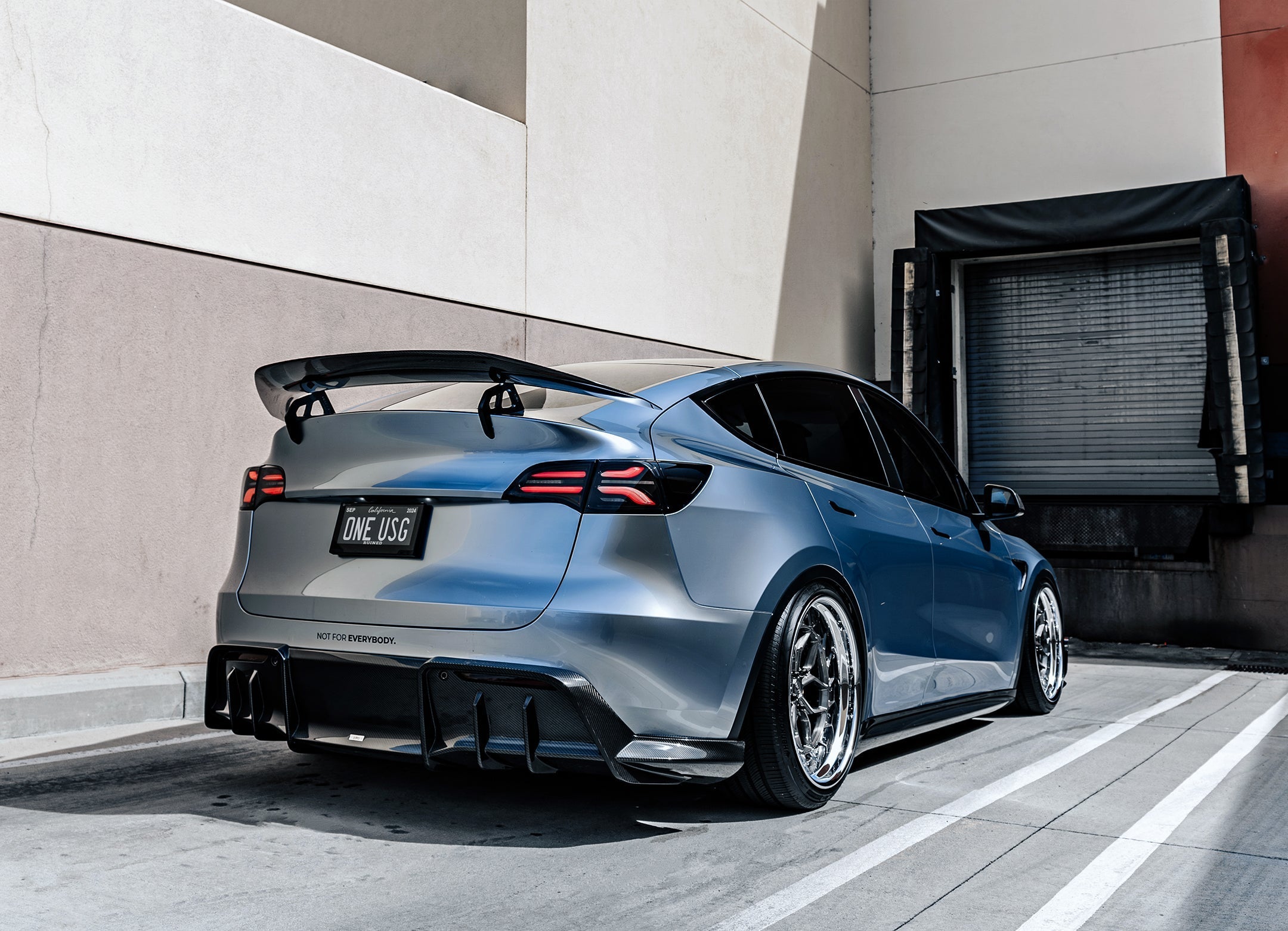 Tesla Model Y AT-S Carbon Fiber Swan Neck Wing - ADRO