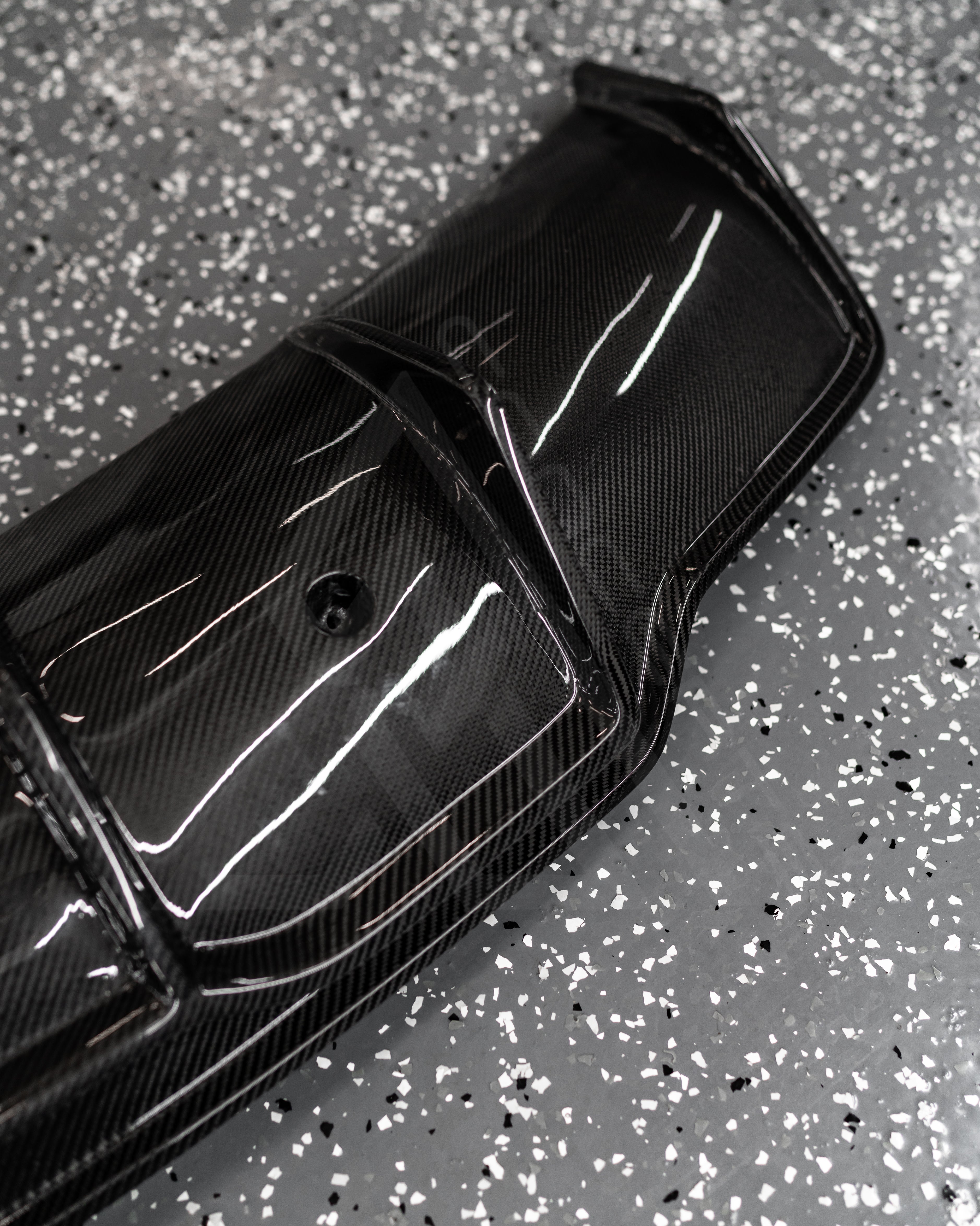 Carbon Fiber V Style Rear Diffuser – Tesla Model 3 | Eterna Motorworks