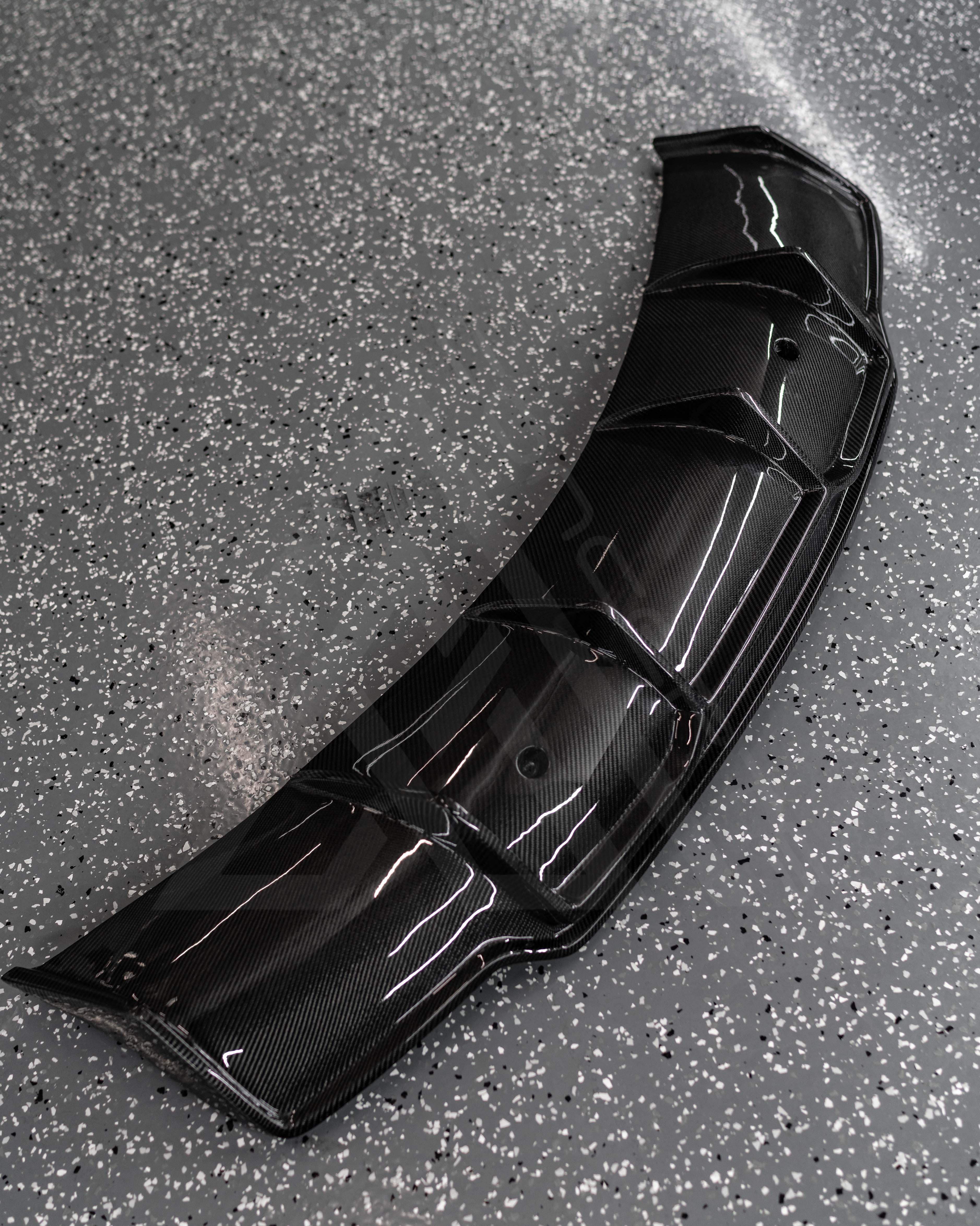 Carbon Fiber V Style Rear Diffuser – Tesla Model 3 | Eterna Motorworks