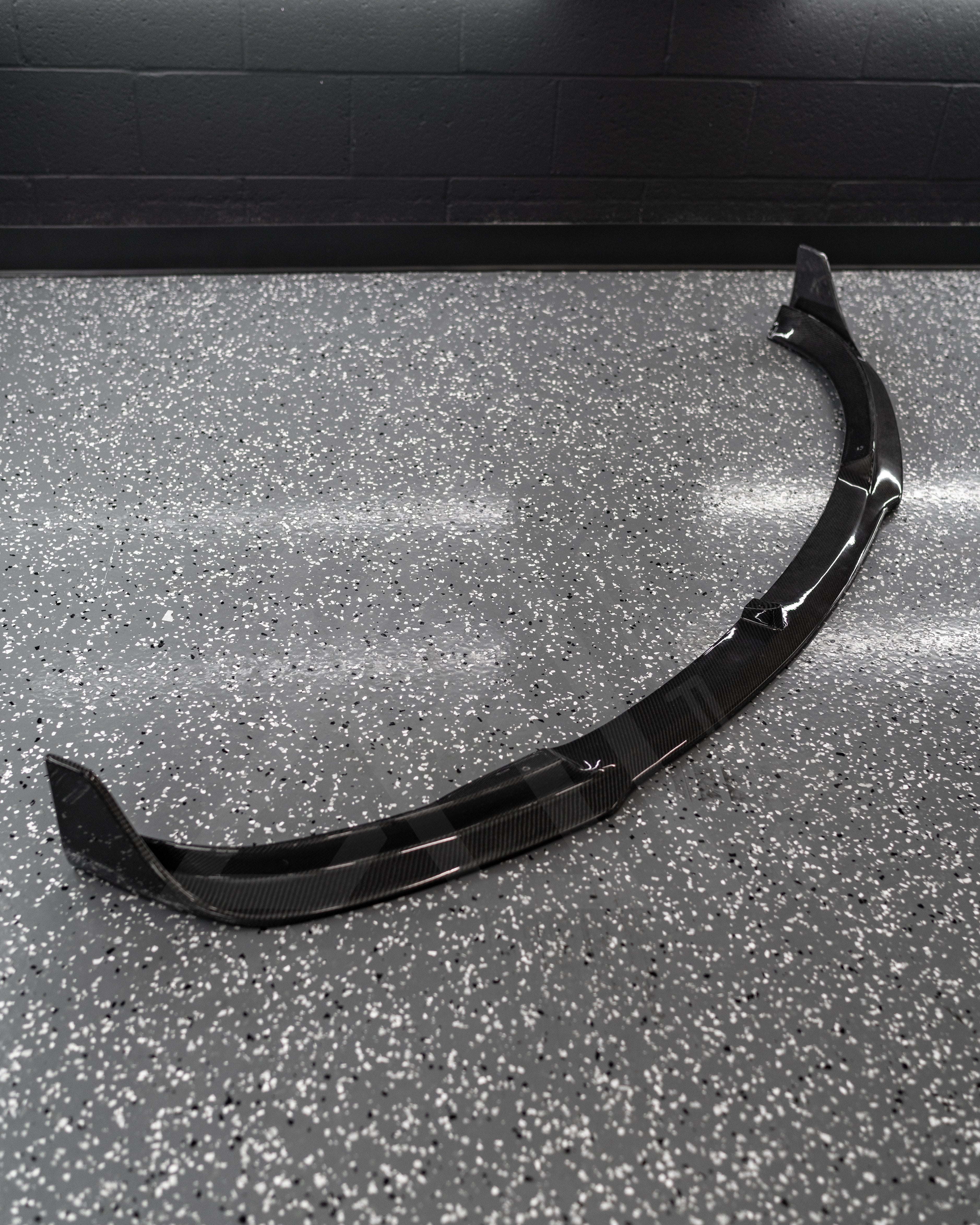 Carbon Fiber V Style Front Lip – Tesla Model 3 | Eterna Motorworks