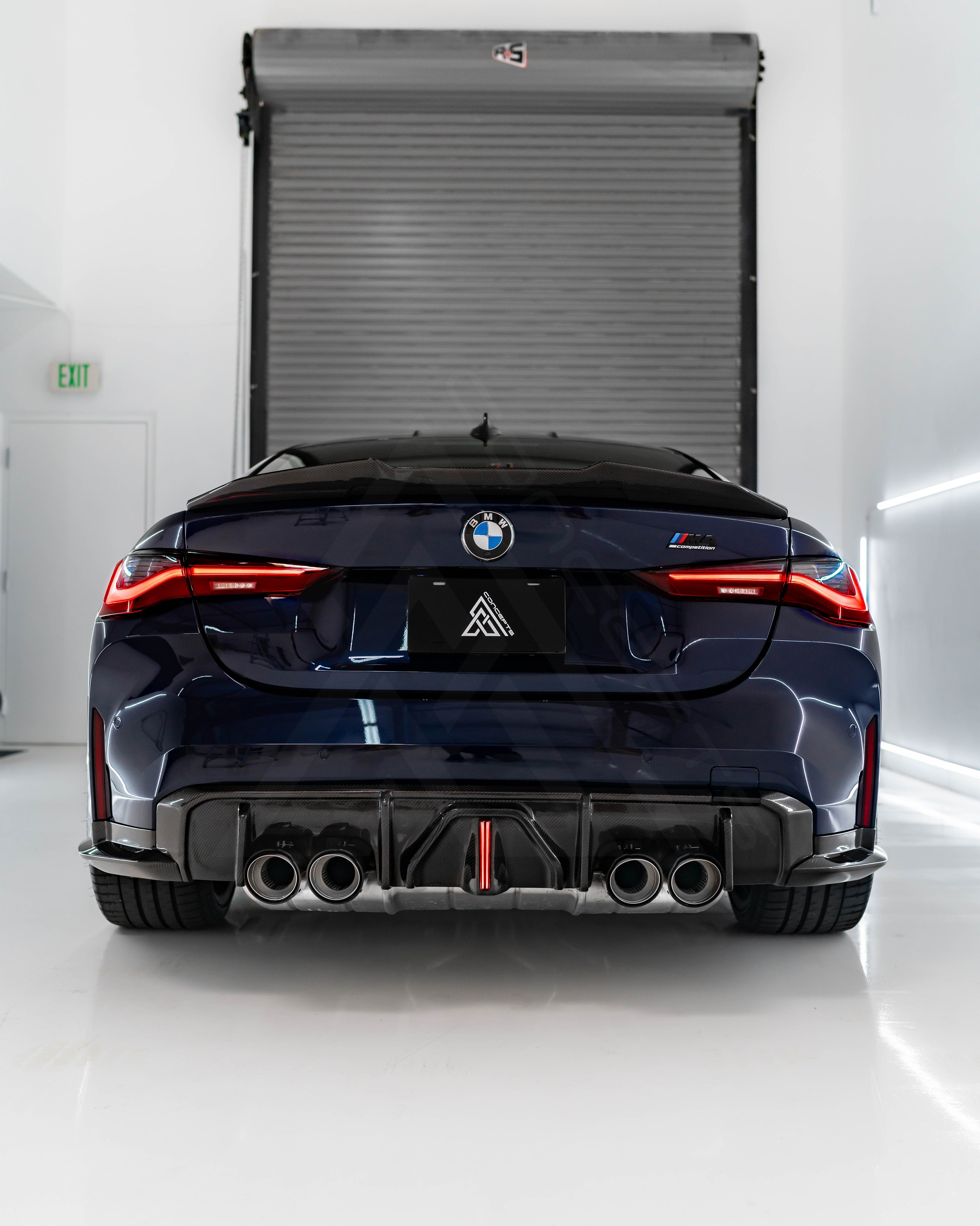 Carbon Fiber LED Rear Diffuser – BMW G80 M3 / G82 G83 M4 | Eterna Motorworks