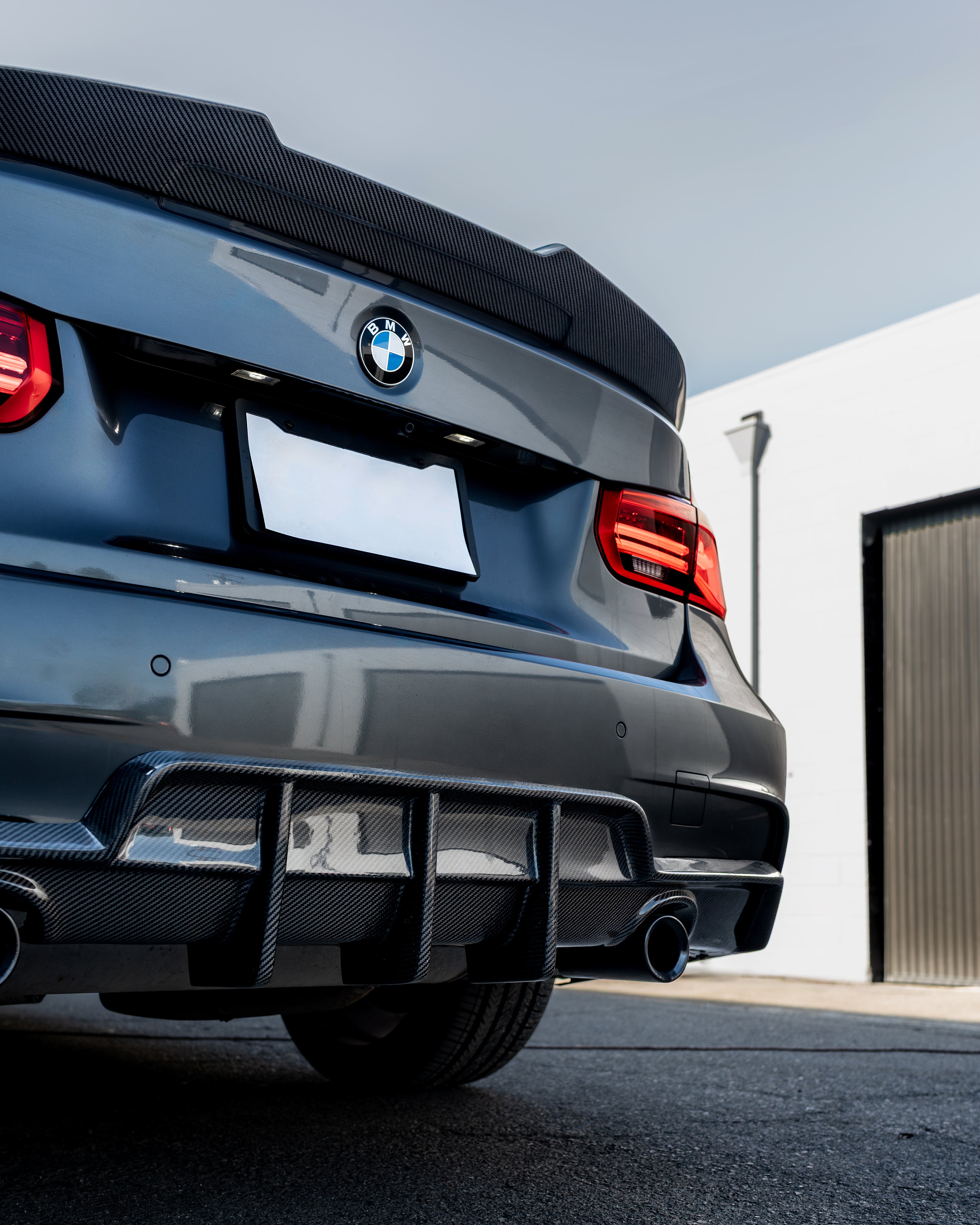 Signature Series Carbon Fiber Rear Diffuser – BMW F30 3 Series