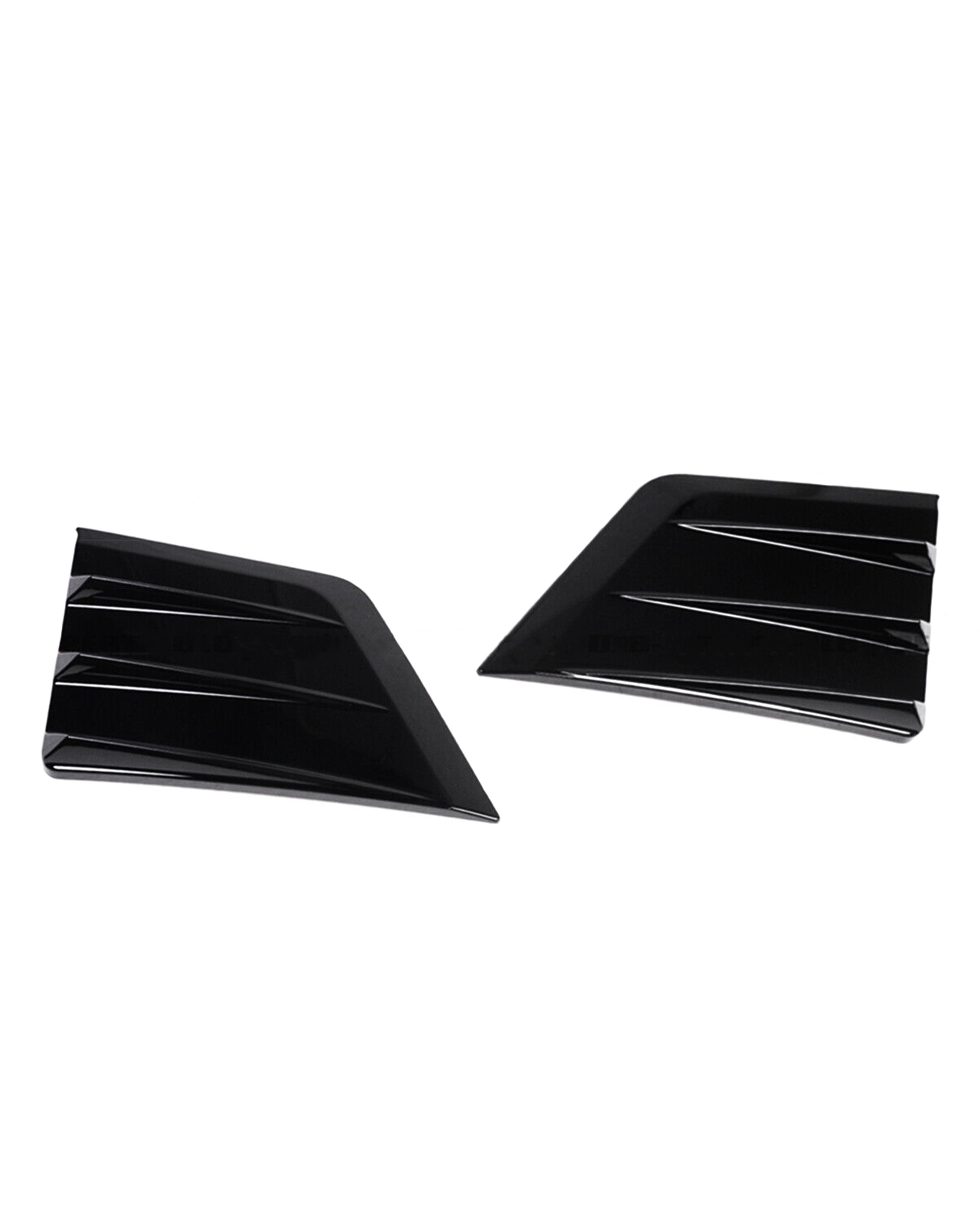 Gloss Black Akasaka-Style Front Bumper Fang Trim Covers – BMW G20 330i / M340i