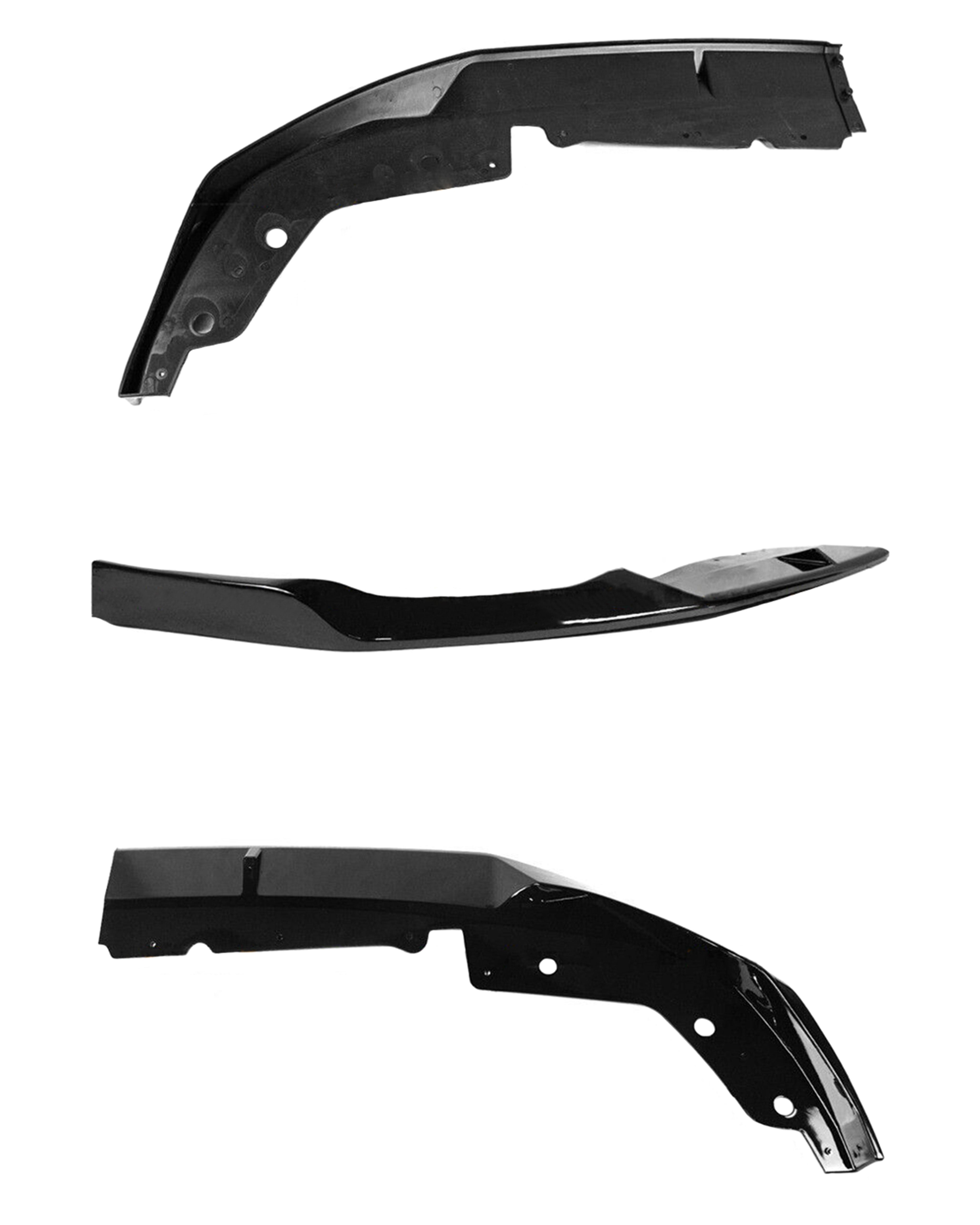 Gloss Black V-Style Front Lip – BMW G20 330i / M340i (LCI)