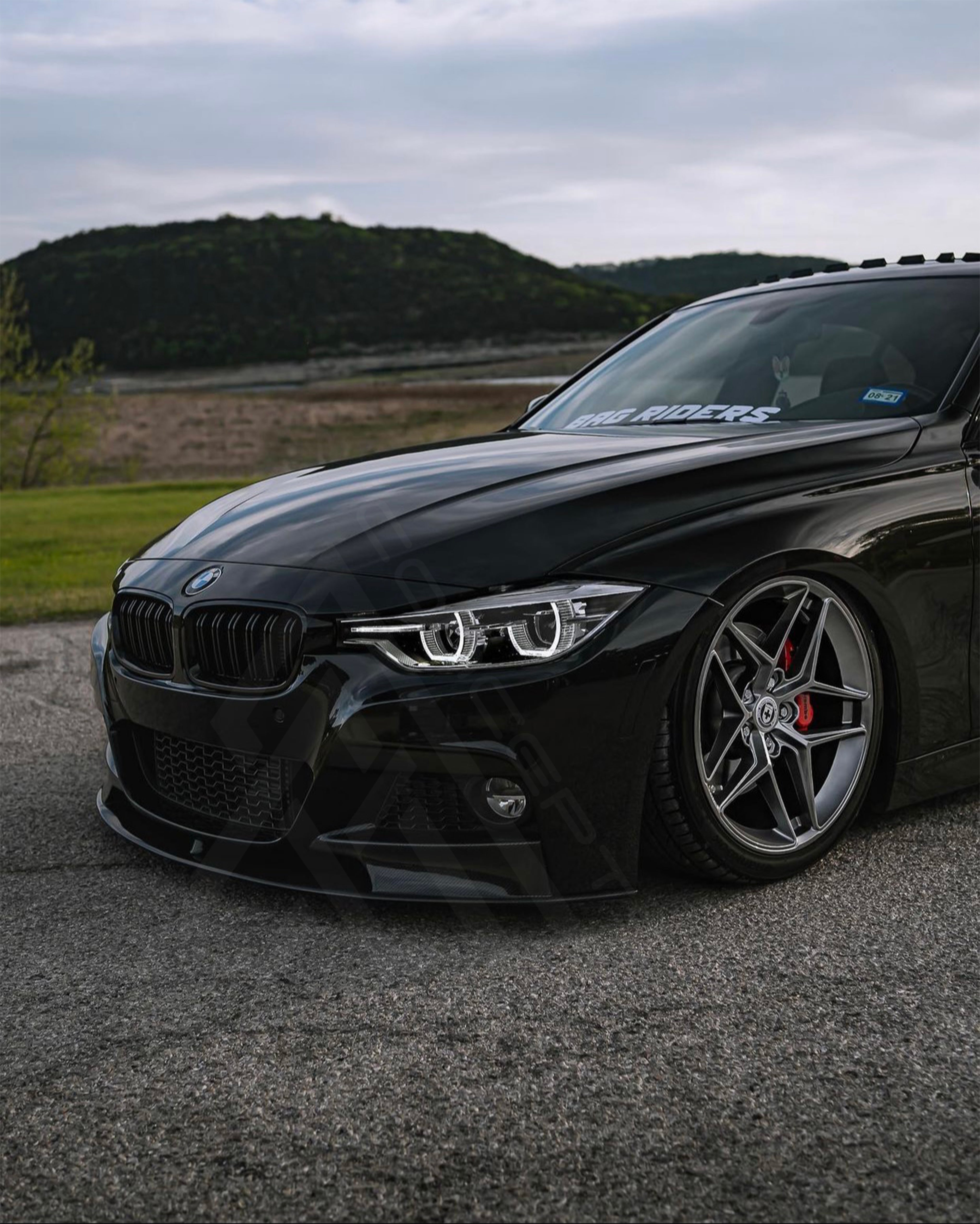M Performance Style Carbon Fiber Front Lip – BMW F30 | Eterna Motorworks