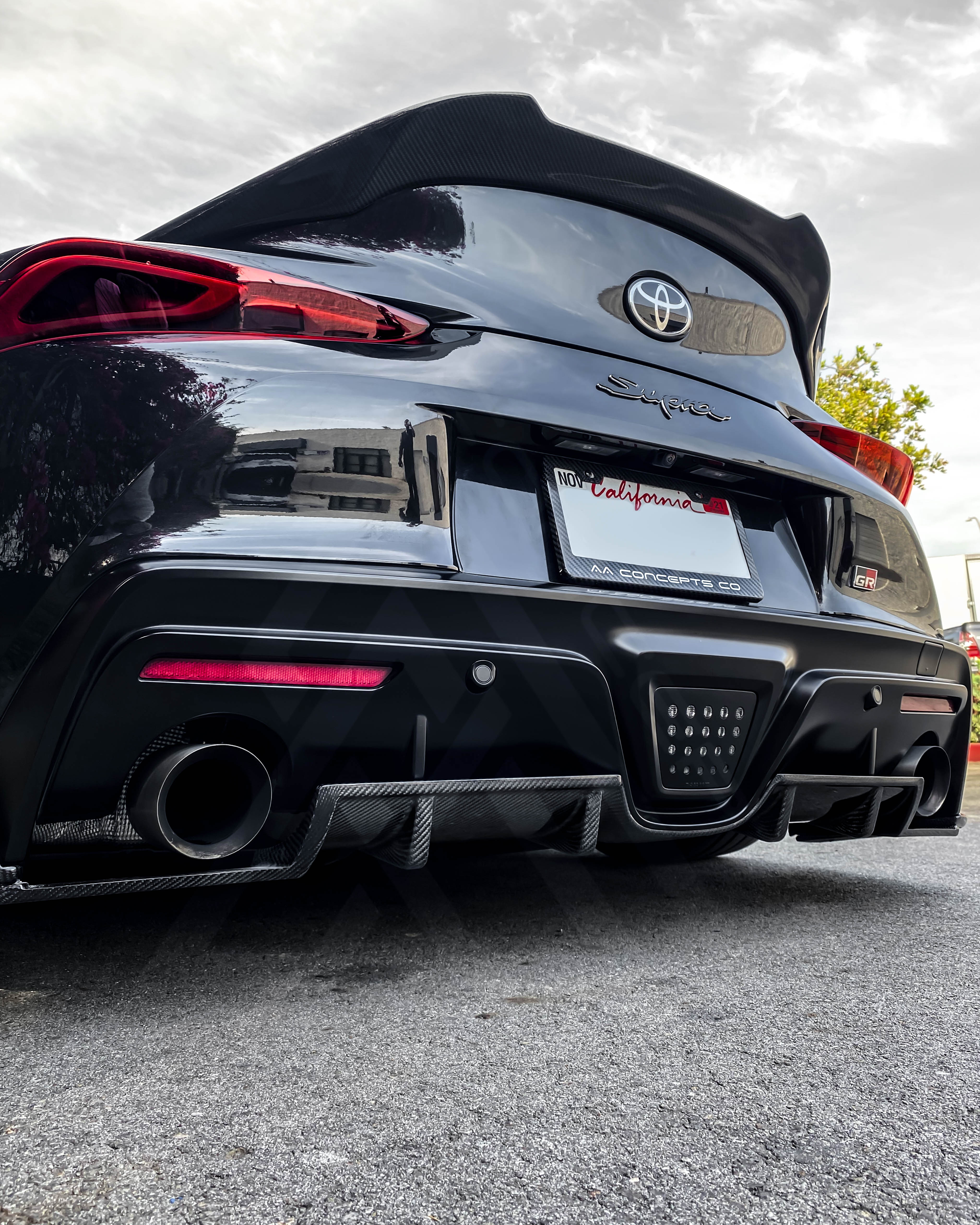 Carbon Fiber V Style Rear Diffuser – Toyota GR Supra | Eterna Motorworks