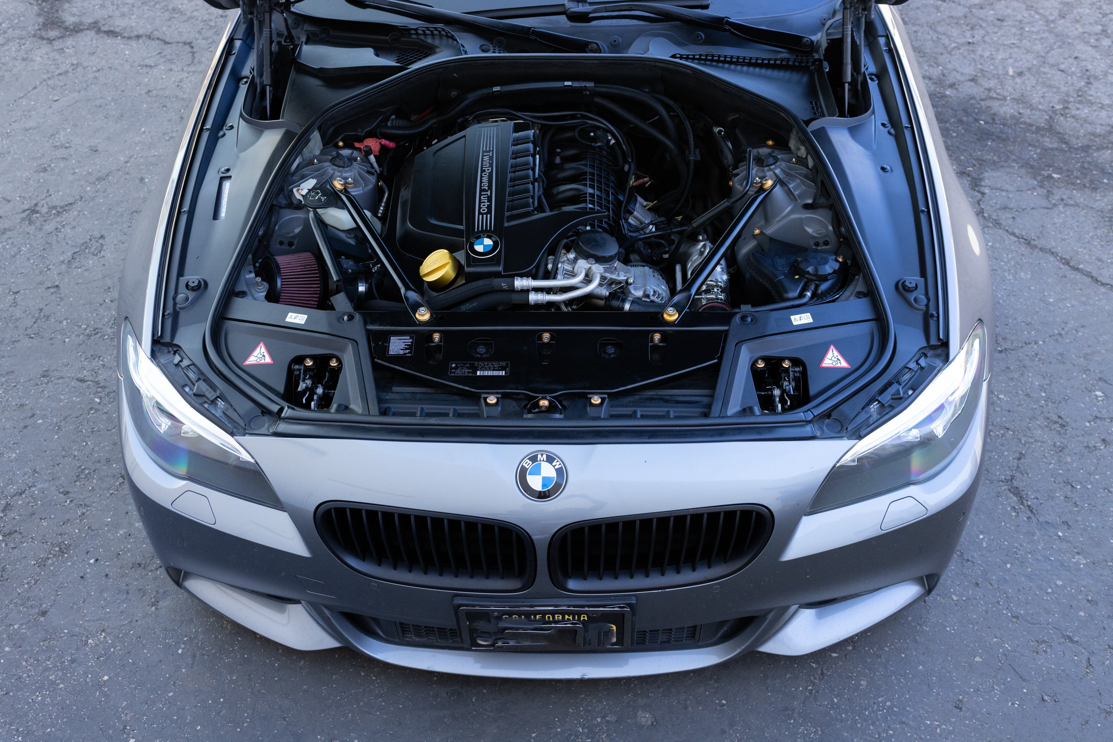Titanium BMW F10 2010-2016 Billet Dress Up Hardware Kit (5 Series/M5)