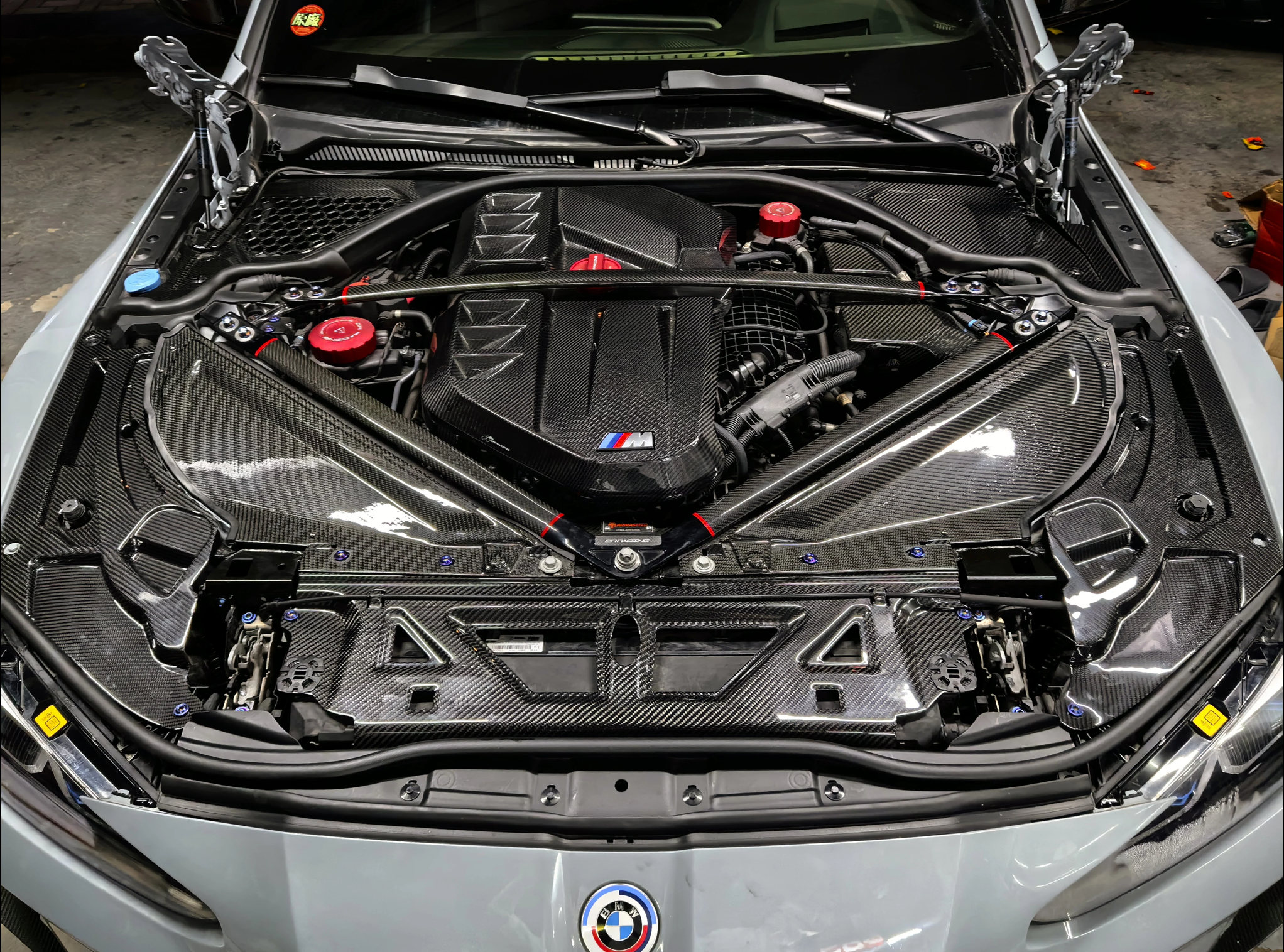 Carbon Fiber Engine Bay Trim – BMW G80 M3 / G82 M4 | Eterna Motorworks