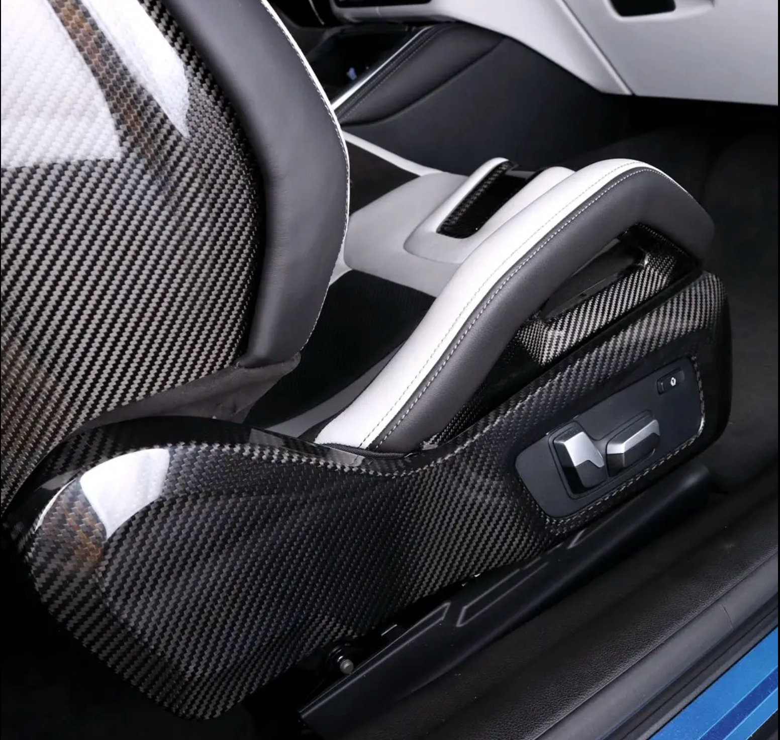 Carbon Fiber Side Seat Trim – BMW G80 M3 / G82 M4 | Eterna Motorworks