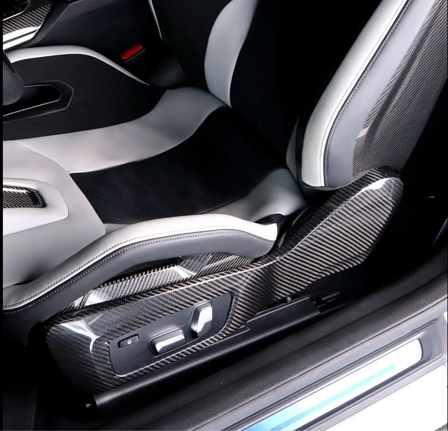 Carbon Fiber Side Seat Trim – BMW G80 M3 / G82 M4 | Eterna Motorworks