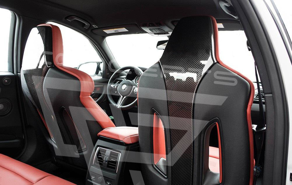 Dry Carbon Fiber Seat Back Covers – BMW F80 M3 / F82 F83 M4 | Eterna Motorworks