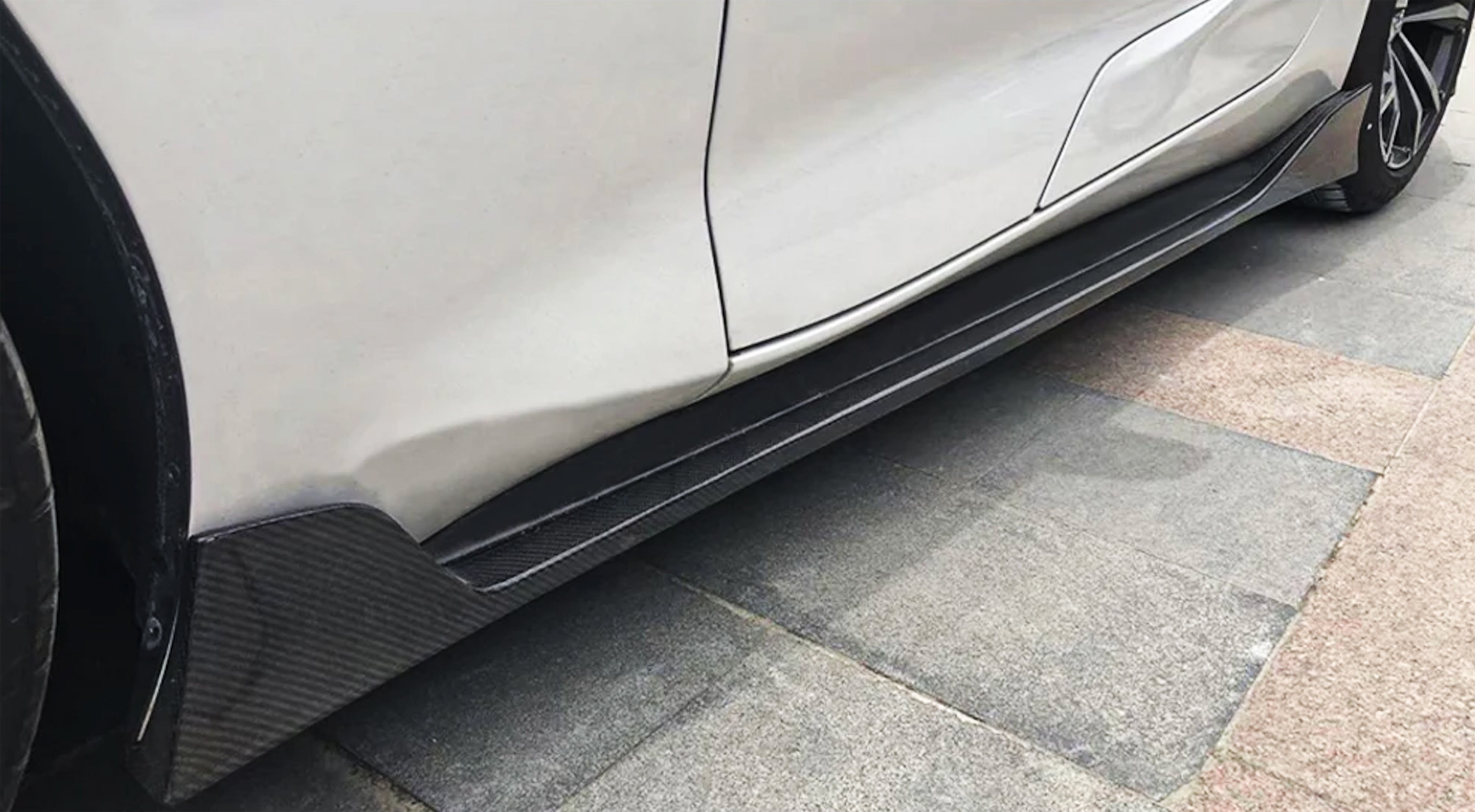 AG Style Carbon Fiber Side Skirts – Toyota A90 / A91 Supra | Eterna Motorworks