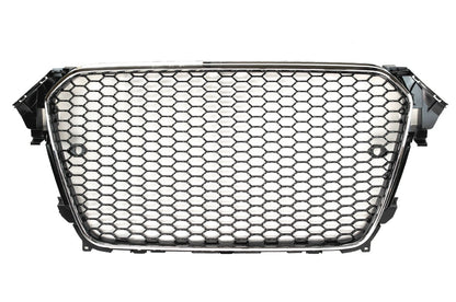 2013-2016 B8.5 Audi A4, RS4 Style Front Bumper W/ Chrome Grille