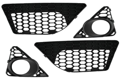 2013-2016 B8.5 Audi A4, RS4 Style Front Bumper W/ Chrome Grille