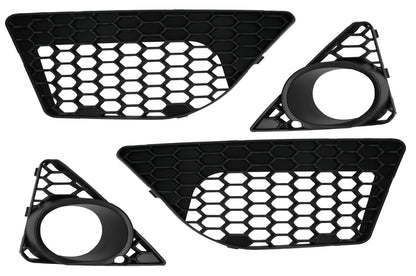 2013-2016 B8.5 Audi A4, RS4 Style Front Bumper W/ Chrome Grille