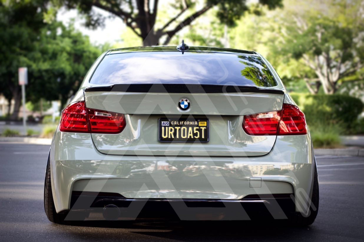 F30 F80 M3 Carbon Fiber Extended Kick Trunk Lip