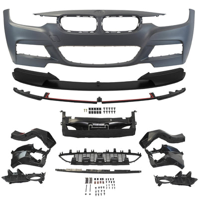2012-2018 BMW F30 Performance Style Front Bumper W/ Fog Lamps