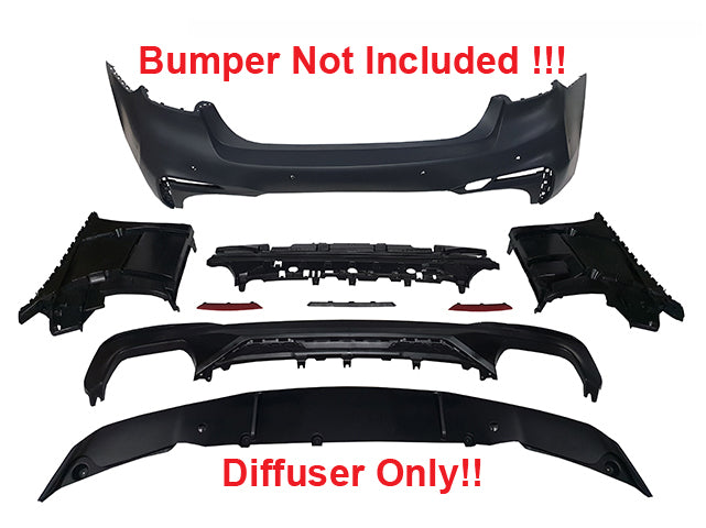 BMW G30 5 Series PRE-LCI M-Performance Style Rear Diffuser Only