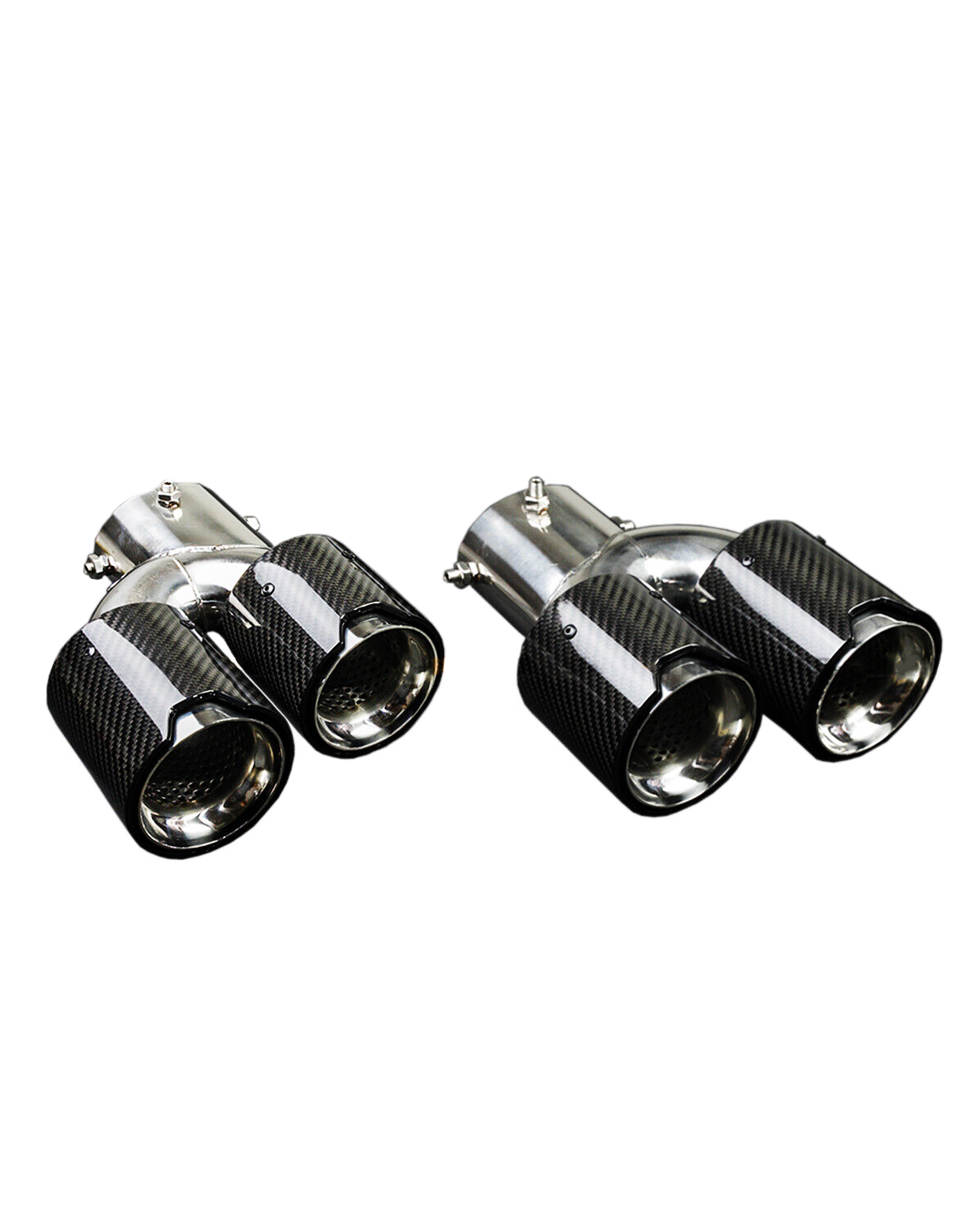 Carbon Fiber Quad Exhaust Tips – BMW G20 330i / M340i