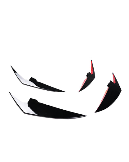 Gloss Black Front Bumper Canard Set – BMW G20 330i / M340i