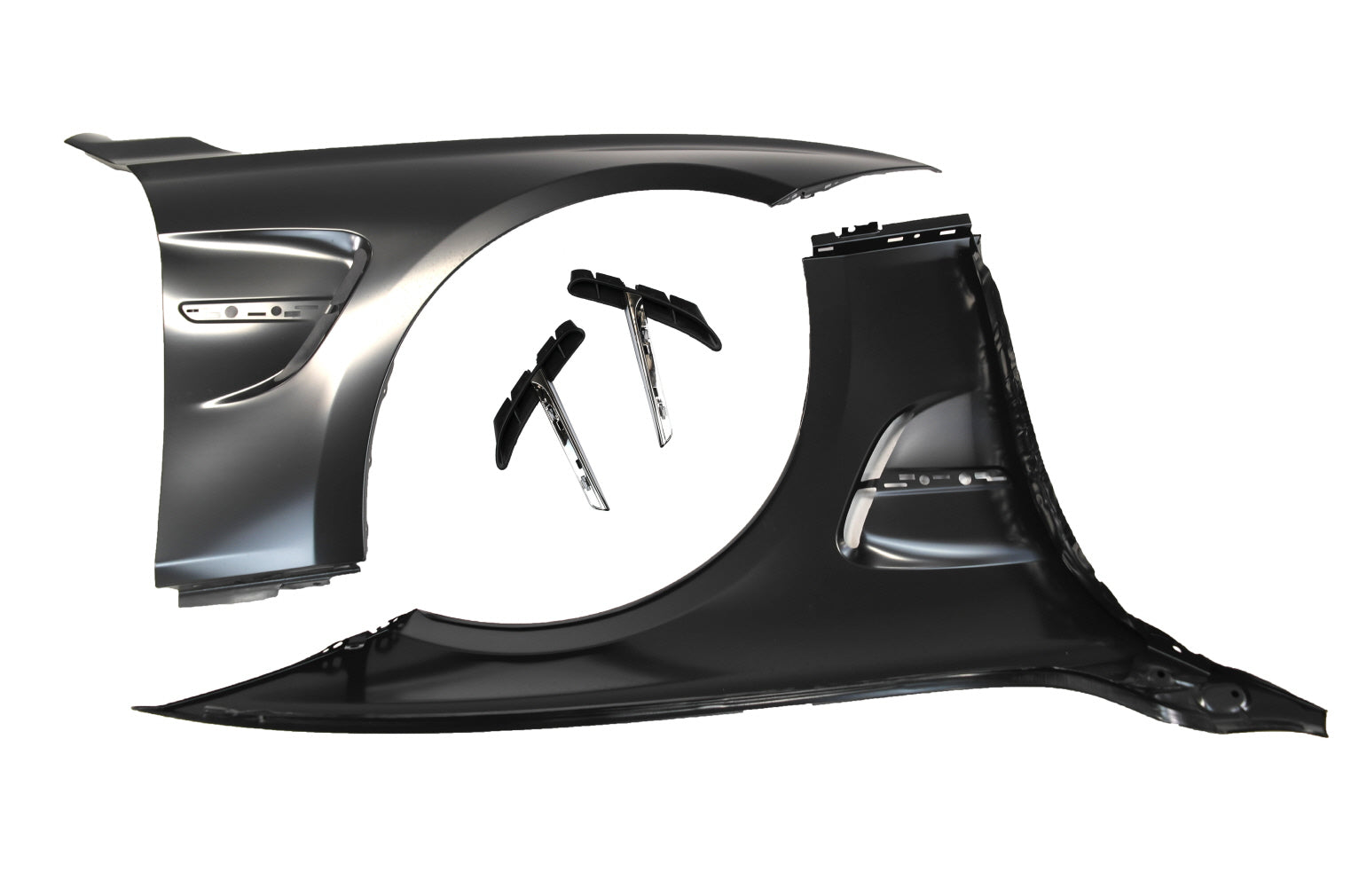 2012-2018 BMW F30 M3 Style Steel Fenders w/ Side Vent