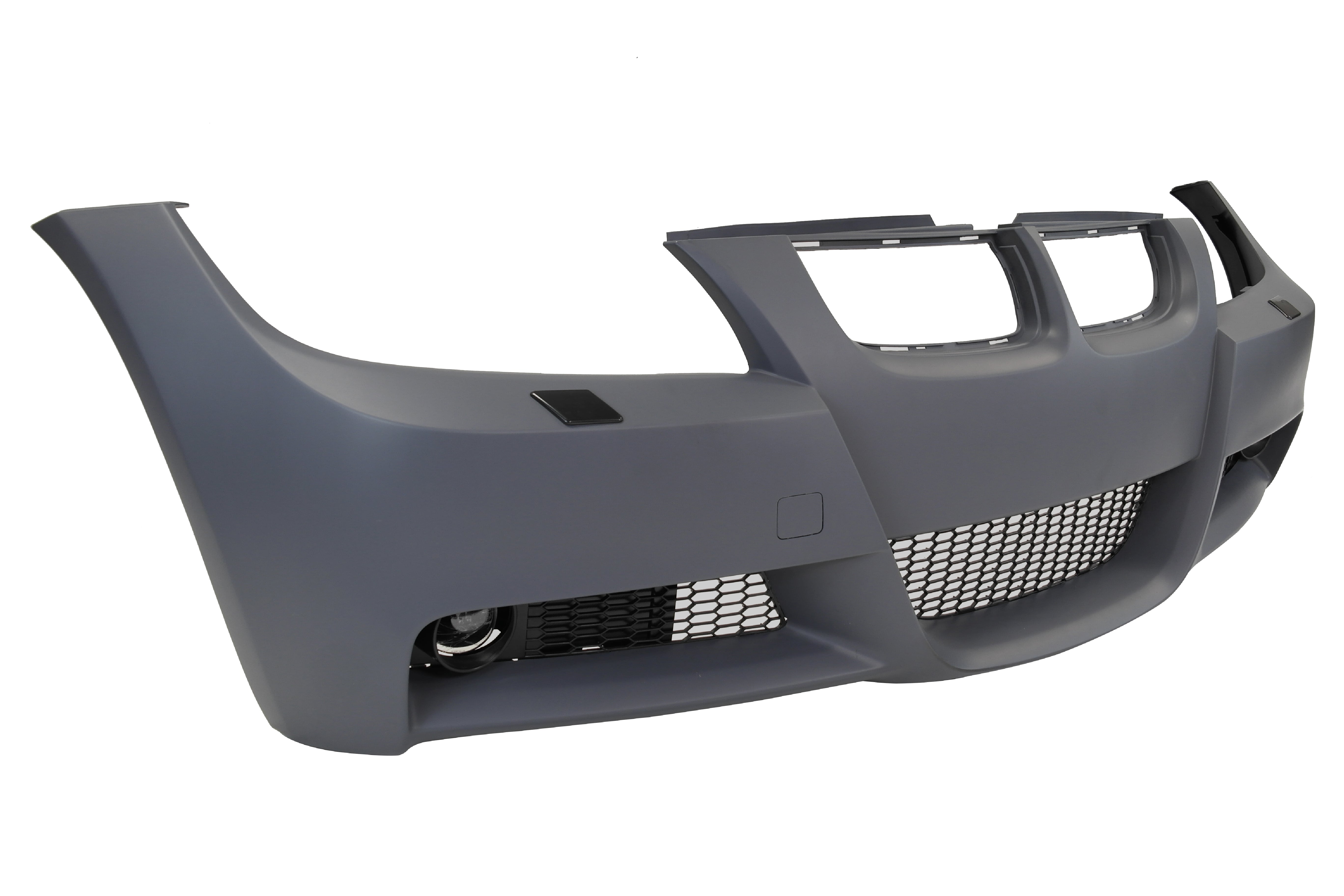 M3 Style Unpainted Front Bumper Cover For BMW E90 (2009-2011) – No Fog Lights, No PDC