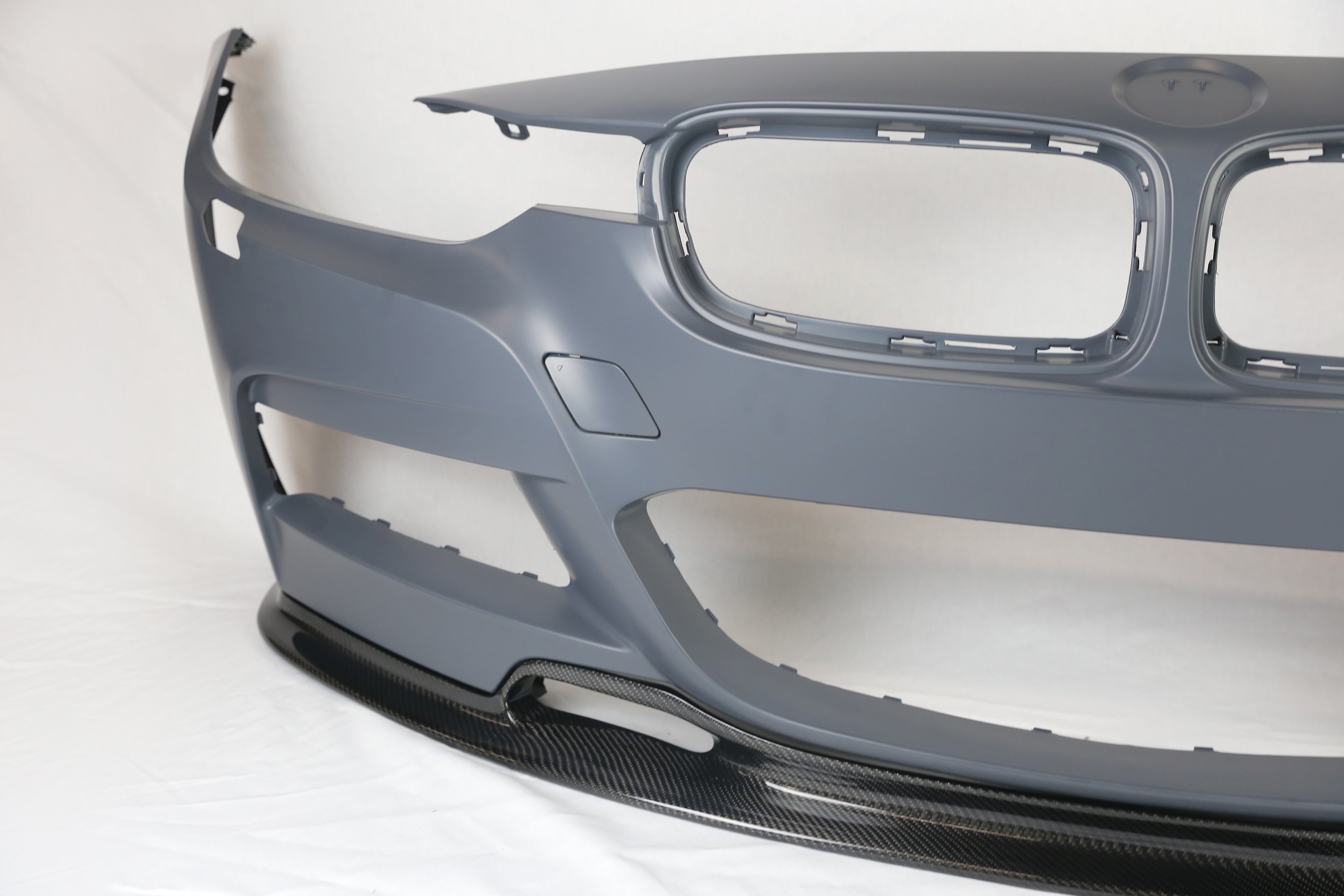 BMW F30 M Sport Style Bumper + Carbon Front Lip