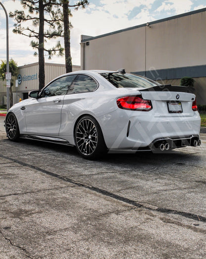 F87 M2 F22 2 Series Carbon Fiber High Kick Trunk Lip