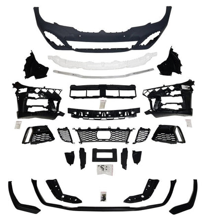 2019-2022 PRE-LCI  BMW G20 M-Performance Style Front Bumper W/ 4PDC holes
