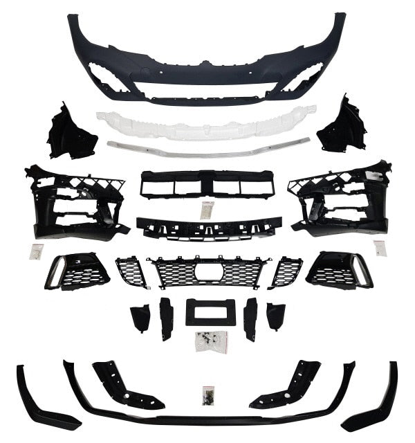 2019-2022 PRE-LCI  BMW G20 M-Performance Style Front Bumper W/ 4PDC holes