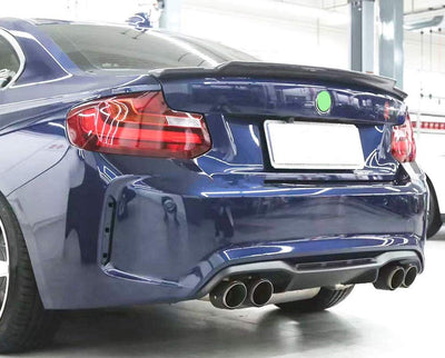 Extended High Kick Carbon Fiber Trunk Lip – BMW F22 M2