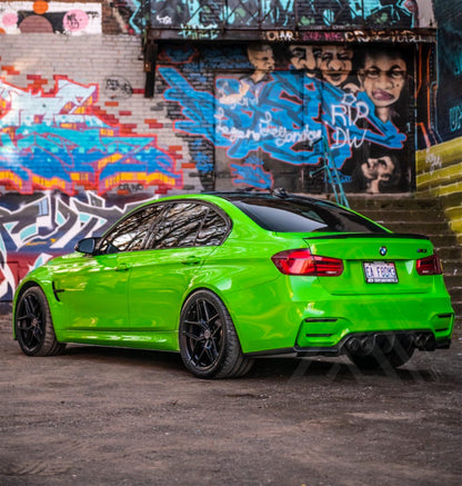 F80 M3 F82 M4 Carbon Fiber Rear V Style 3 Piece Diffuser