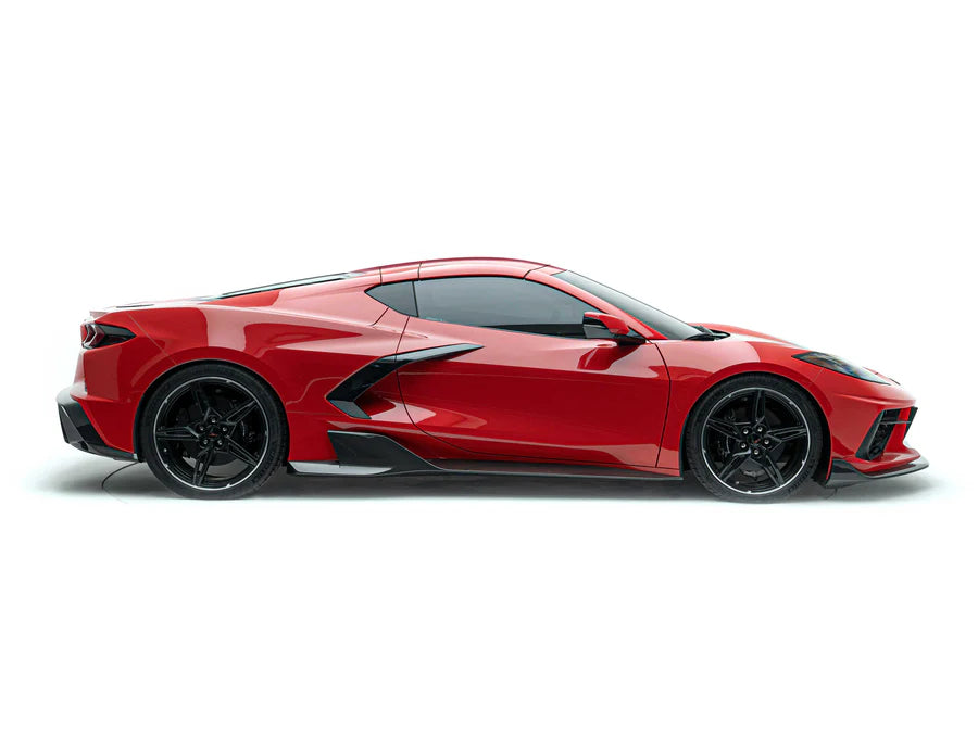 Corvette C8 Prepreg Carbon Fiber Side Skirts