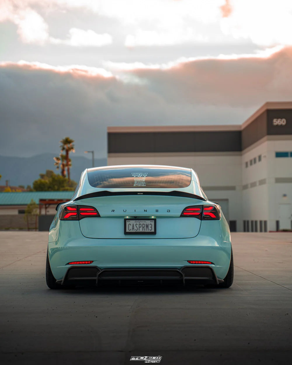 Tesla Model 3 Carbon Fiber Rear Spoiler V2