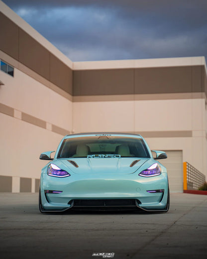 Tesla Model 3 Carbon Fiber Front Lip V2