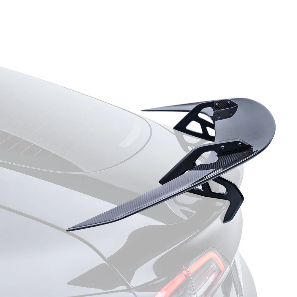 Tesla Model 3 AT-S Carbon Fiber Swan Neck Wing