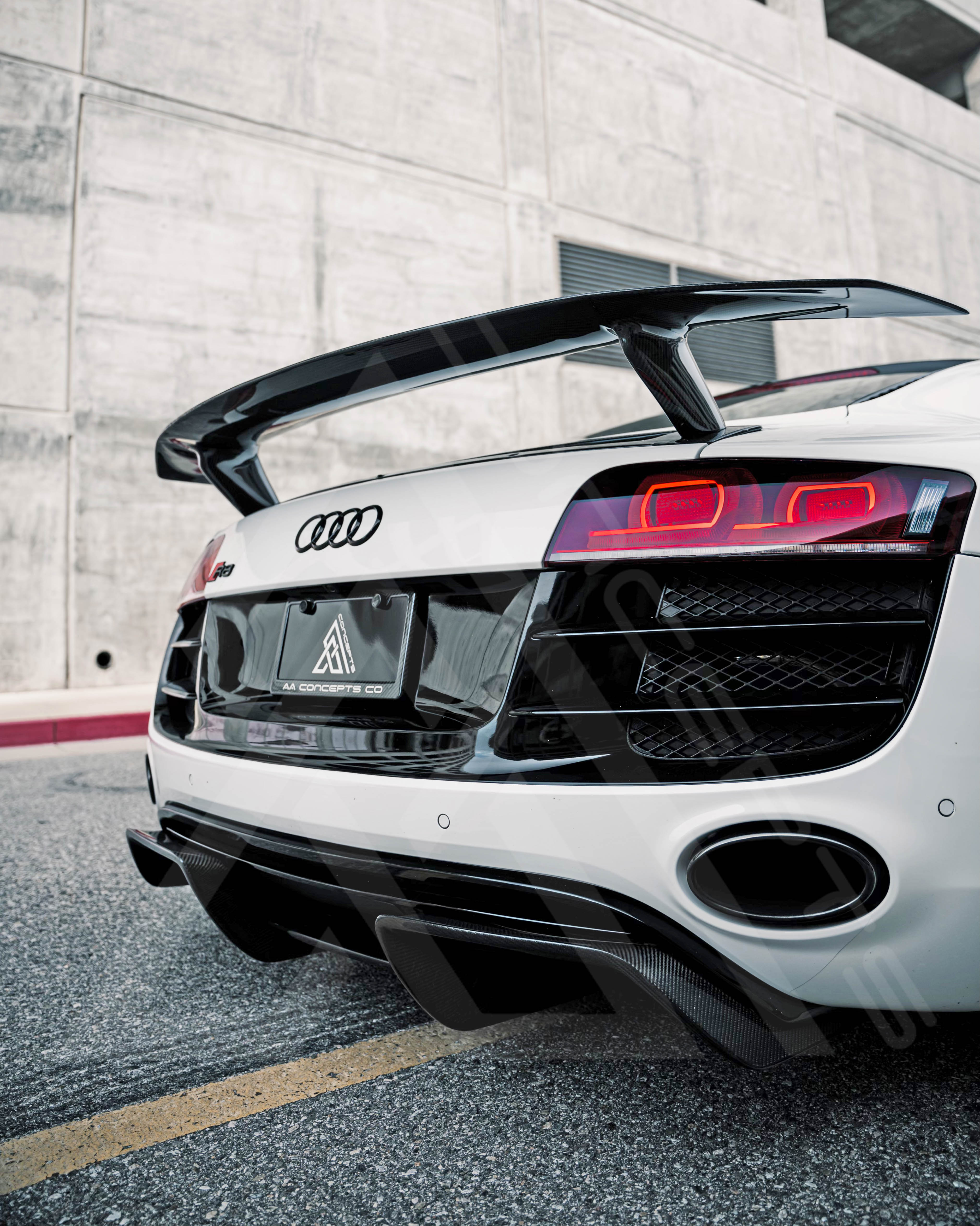 Audi R8 Carbon Fiber LB Style Diffuser