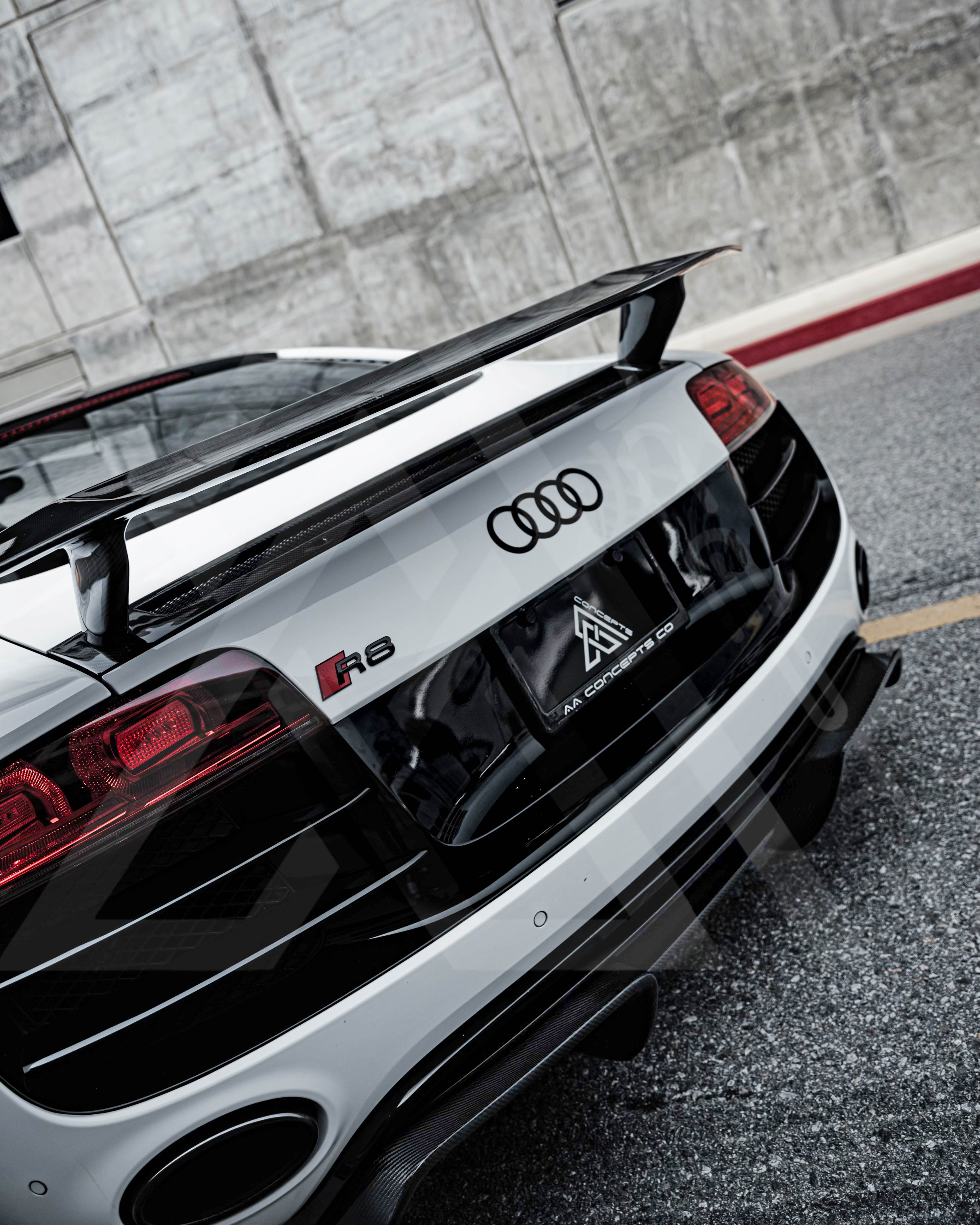 Audi R8 Carbon Fiber LB Style Diffuser