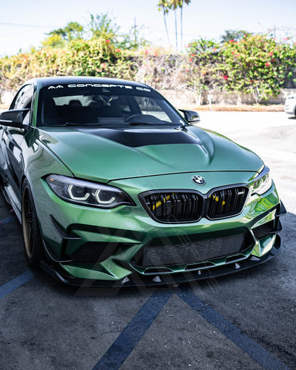 F87 M2C 3D Style Carbon Fiber Front Lip