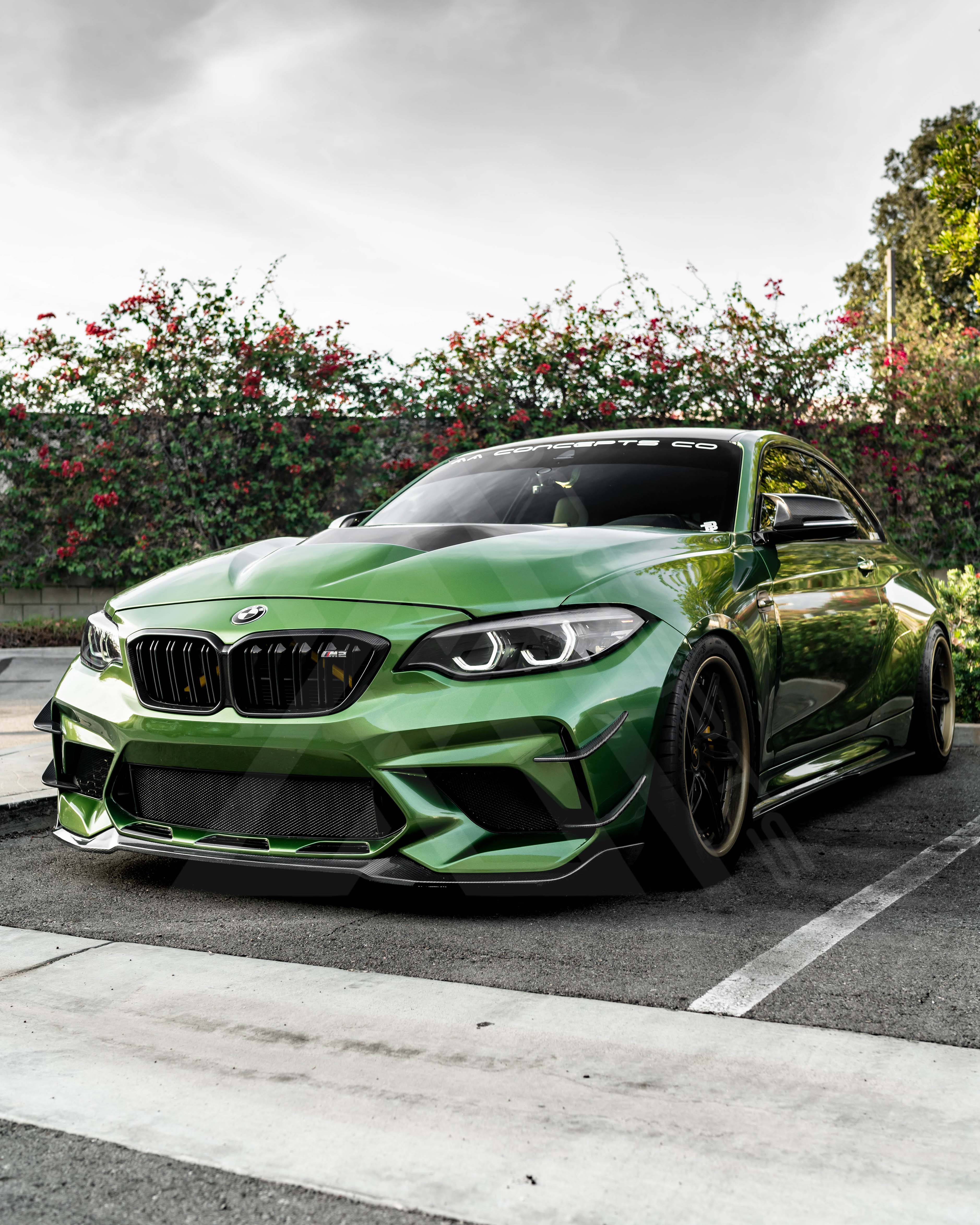 F87 M2 M2C CS Style Carbon Fiber Front lip