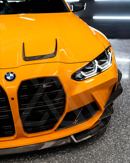 G80 M3 G82 M4 Carbon Fiber Hood Vent Trims