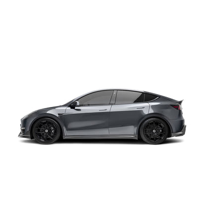 Tesla Model Y Premium Prepreg Carbon Fiber Side Skirts - ADRO 