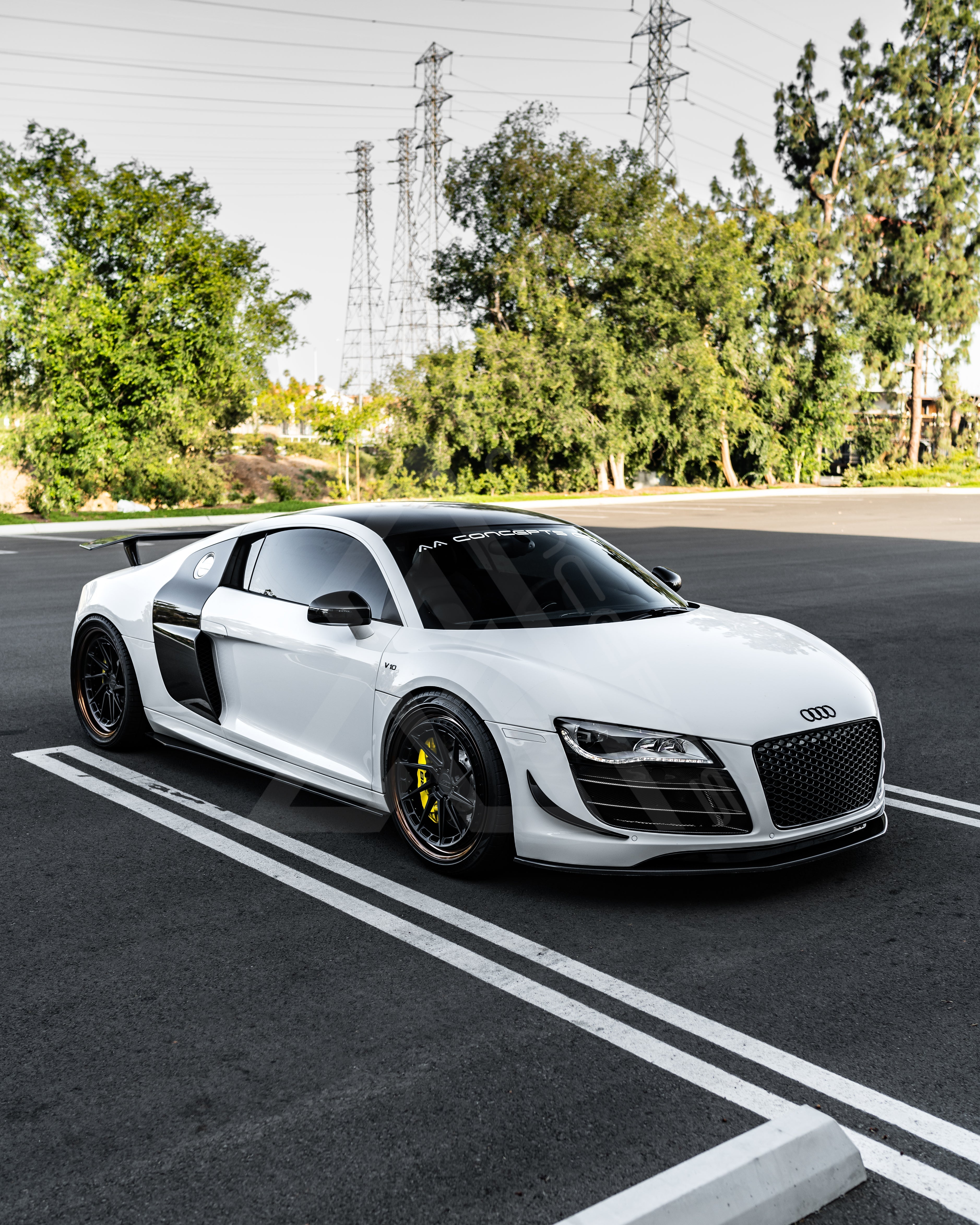 Audi R8 Carbon Fiber GT Style Front Vents